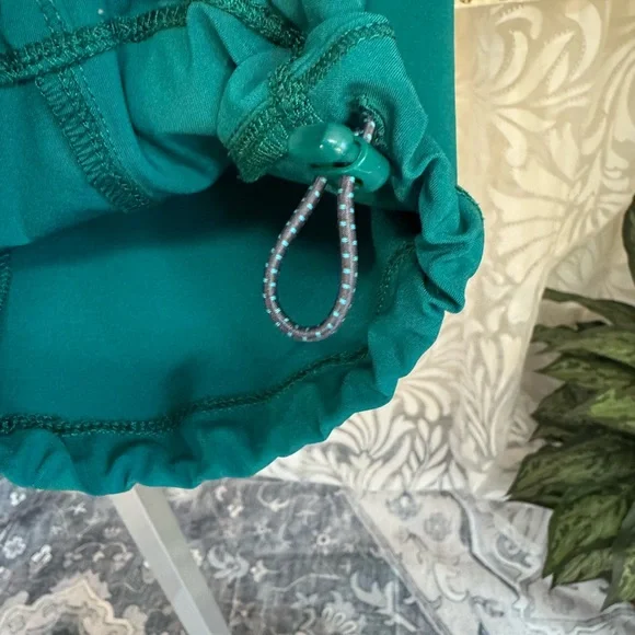 Teal Green Cargo Jogger Scrub Pants - Picture 8 of 10